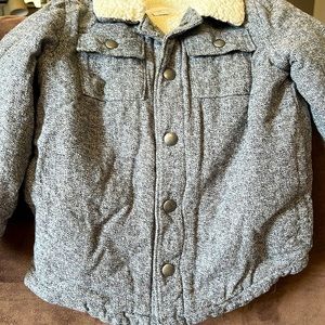 Gray and Sherpa Fall jacket